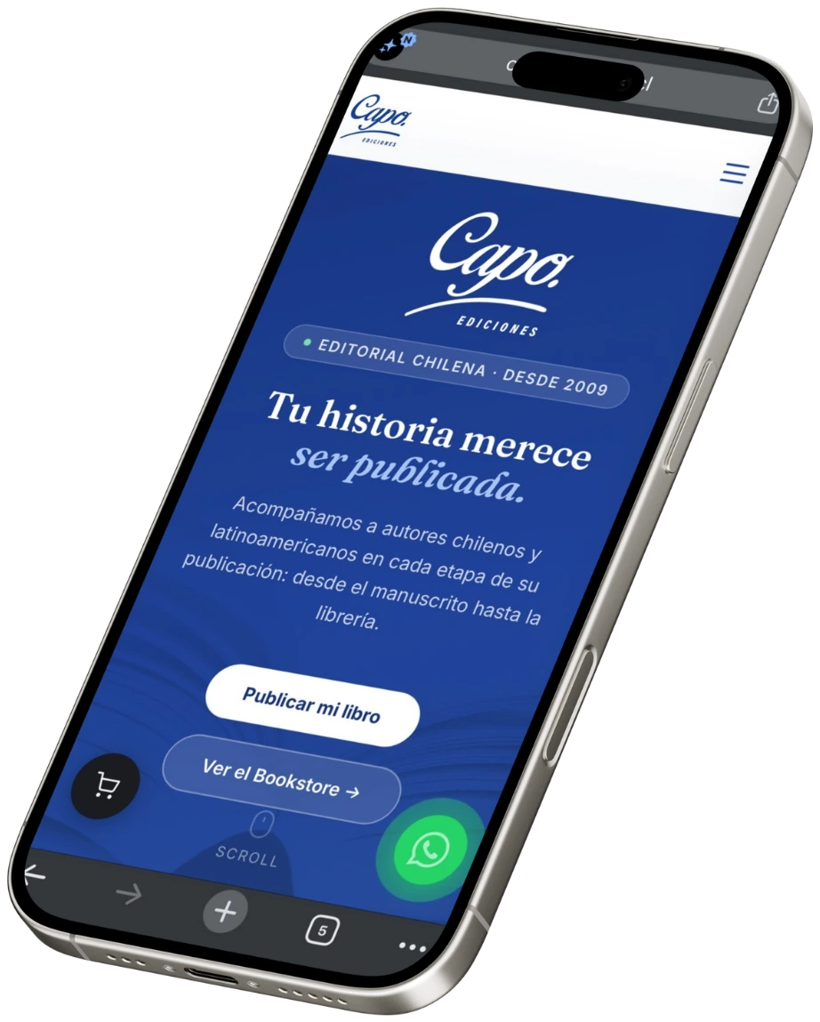 Sitio web de Capo Ediciones