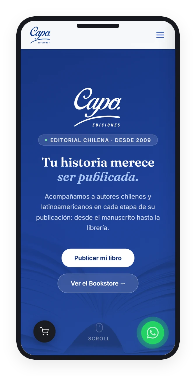 Sitio web de Capo Ediciones