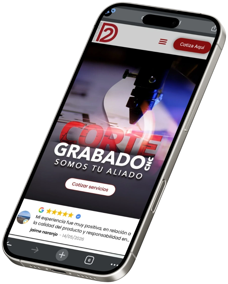 Sitio web de Diseñados CNC